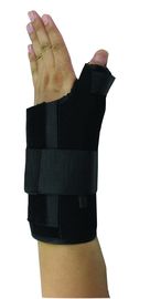De poignet d'accolade de main de poignet de soutien de polyester matériaux orthopédiques de gauche à droite de latex non