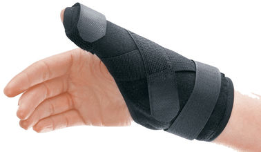 Accolade orthopédique universelle de poignet avec le revêtement de velours de polyester de dragonne