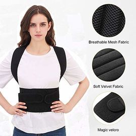 Matériel élastique confortable respirable de correcteur de posture d'accolade d'épine de dos de Dorsalumbar