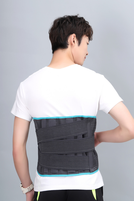 Le double élastique de courroie de traction de retour attachent la ceinture arrière respirable de soutien pour le soulagement de la douleur