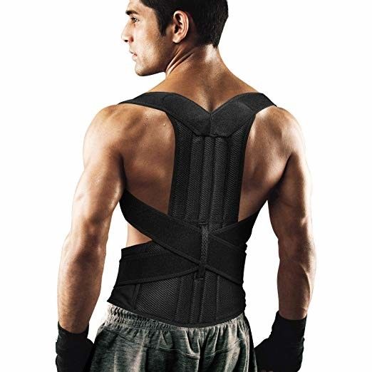 Matériel élastique confortable respirable de correcteur de posture d'accolade d'épine de dos de Dorsalumbar